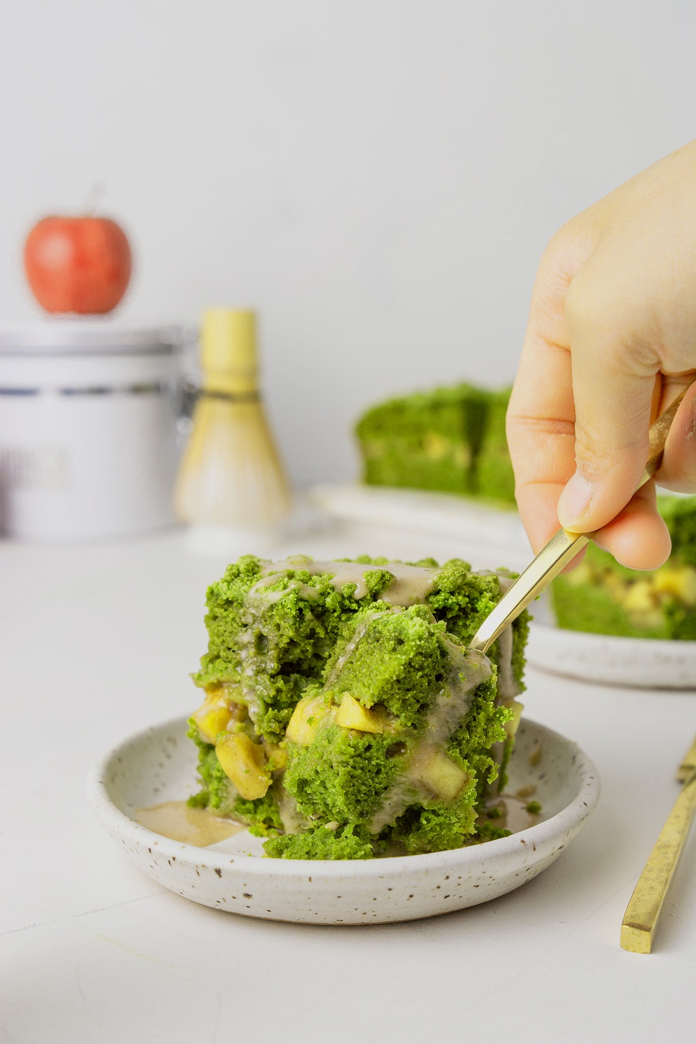 Matcha Apple Cake recipe (intermediate)